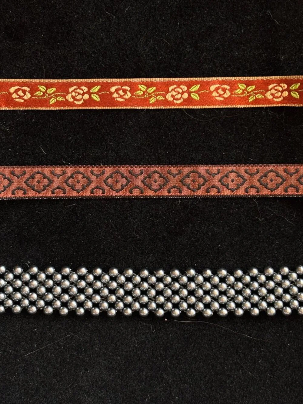 Ribbon and beaded choker bundle